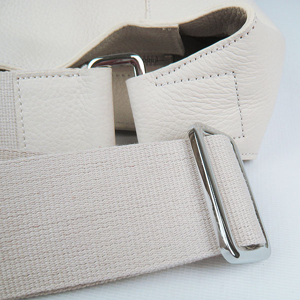 Knockoff Hermes Good News H Women Shoulder Bag Off-White H2801